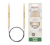 KnitPro Bamboo circular needle 100cm 8.00mm - 3pcs
