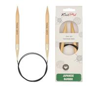 KnitPro Bamboo circular needle 100cm 9.00mm - 3pcs
