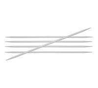 KnitPro Basix Alumin. Doub.-Point. Needle 20cm 6.00mm - 3pcs