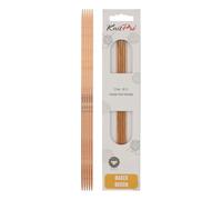 KnitPro Basix Beech Double Pointed Needles 8" (20cm) | 2.50mm