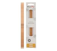 KnitPro Basix Birch: Knitting Pins: Sets of 5. Double Ended: 20cm x 2.75mm, Birchwood, Multi-Colour, 2.75mm