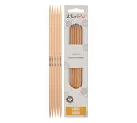 KnitPro Basix Beech Double Pointed Needles 8" (20cm) | 4.50mm