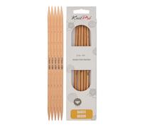 KnitPro Basix Beech Double Pointed Needles 8" (20cm) | 5.50mm