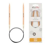KnitPro Circular Needles Basix Beech Fixed - 16" (40 cm) 6.00 mm