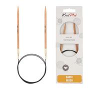 KnitPro Basix Beech Fixed Circular Needles 24" (60cm) | 4.00mm