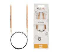 KnitPro Basix Birch circular needle 60cm 5.50mm, Braun