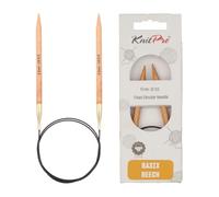 KnitPro Basix Beech Fixed Circular Needles 40" (100cm) | 6.50mm