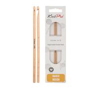 KnitPro Crochet Hook Basix Beech Single-Ended 5.00mm