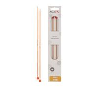 KnitPro Basix Birch: Knitting Pins: Single Ended: 25cm x 3.00mm, Birchwood, Multi-Colour, 3mm