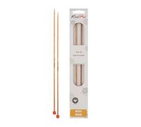 KnitPro Basix Birch: Knitting Pins: Single Ended: 25cm x 3.25mm, Birchwood, Multi-Colour, 3.25mm