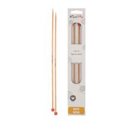 KnitPro Basix Birch: Knitting Pins: Single Ended: 25cm x 3.75mm, Birchwood, Multi-Colour, 3.75mm