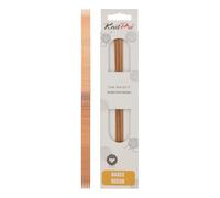 KnitPro Basix Birch: Knitting Pins: Sets of 5. Double Ended: 20cm x 2.00mm, Birchwood, Multi-Colour, 2mm