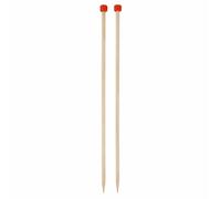 KnitPro Basix Birch: Knitting Pins: Single-Ended: 25cm x 6.50mm