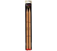 KnitPro Knitting Needles Basix Beech Single-Pointed 10" (25 cm) 12.00 mm