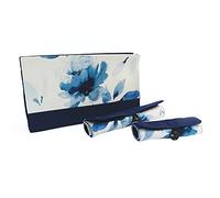 KnitPro Blossom Project Bag roll-on Cases 29x6.5x17cm - 1pc,Blue