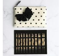 KnitPro Cherie Interchangeable Circular Knitting Needle Gift Set - 10 Sizes 3.0-8.0mm - Birch Wood Needles with 4 Swivel Cables and Accessories - Polka Dot Case