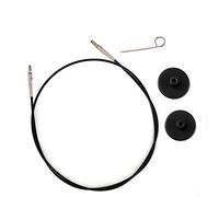 KnitPro Cords Interchangeable Knitting Needle Cables (35cm-Black)