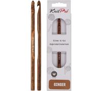 KnitPro Crochet Hook Ginger 15cm x 6.50mm K/10.5 (Single Ended)
