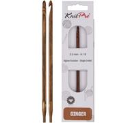 KnitPro Crochet Hook Ginger Tunisian 5.00mm H/8 (Single Ended)