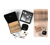 KNITPRO Day & Nite Gift Set Interchangeable Knitting Needles & Accessories Box Set 32650, Black & Natural