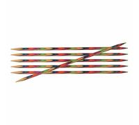 Knitpro Double Pointed Knitting Needle Set Symphony Wood, 15 cm, 2.25 mm, 6 Needles