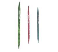 KnitPro Set-Tapered Tips, for Knitting Cables or Auxiliary Needle, Green/Blue/Pink, 3.25-5.5mm