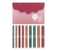 KnitPro Dreamz Double Pointed Needle Set - 9 x 15cm Double Ended Knitting Pin Sets of 5 Dreamz Deluxe Set, Colour Coded for Beginners, Professionals & Gift Set