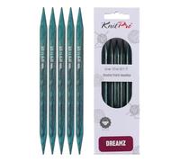 KnitPro Double-Pointed Needle-Tapered Tips, for Knitting Projects with Small Diameters, Pink, 12.5cm x 8mm