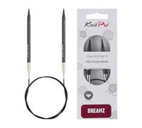 KnitPro Needle-Tapered Tips, for Circular Knitting with All Types of Yarn, Grey, 40cm x 6.5mm