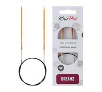 KnitPro Needle-Tapered Tips, for Circular Knitting with All Types of Yarn, Orange, 60cm x 3mm