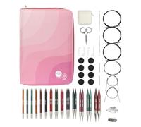 KnitPro Dreamz Grande Interchangeable Circular Knitting Needle Set 3-12mm (14 Sizes, 13cm Tips)