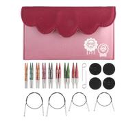 KnitPro Dreamz Mini Interchangeable Circular Knitting Needle Set 3-6mm (8 Sizes, 5cm Tips)