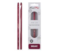 KnitPro Dreamz Single Sided Crochet Hook US Size J (6mm)