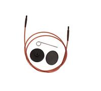 CABLE 20CM BROWN - Cable: Circular: Interchangeable: Brown: 20cm - KnitPro Groves & Thames Pink One Size