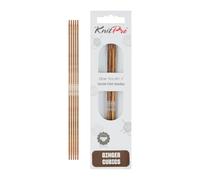 KnitPro Ginger Cubics Double Pointed Needles 15cm (6") - 2.25mm US 1