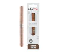KnitPro Ginger Cubics Double Pointed Needles 15cm (6") - 2.50mm US 1.5