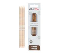 KnitPro Ginger Cubics Double Pointed Needles 15cm (6") - 3.25mm US 3