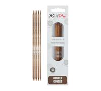 KnitPro Ginger Cubics Double Pointed Needles 15cm (6") - 3.50mm US 4