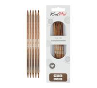 KnitPro Ginger Cubics Double Pointed Needles 20cm (8") - 5.50mm US 9