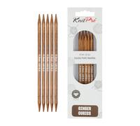KnitPro Ginger Cubics Double Pointed Needles 20cm (8") - 6.50mm US 10.5
