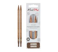 KnitPro Ginger Cubics Interchangeable Circular Needles 5" (13cm) | US Size 10 (6mm)