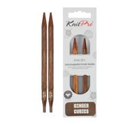 KnitPro Ginger Cubics Interchangeable Circular Needles 5" (13cm) | US Size 11 (8mm)