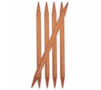 KnitPro Ginger Double Pointed Knitting Needles Wooden 20cm - Sizes 2.5mm-8mm