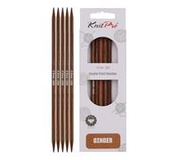 KnitPro Ginger Double Pointed Needles 8" (20cm) | 5.50mm