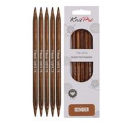 KnitPro Double Pointed Needles Ginger – 8" (20 cm) – 7.00 mm