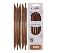 KnitPro Ginger Double Pointed Needles 8" (20cm) | 8.00mm