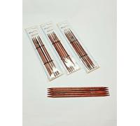 KnitPro GINGER Dpn's, double pointed needles, 2.5-8 mm, 20 cm, set of 5
