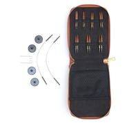 KnitPro Ginger MINI Interchangeable Knitting Needle Set 25cm Cables - Wood - New