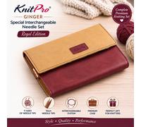 KnitPro Ginger Grande Interchangeable Needle Set 4" (10cm) | 13 Sizes (3.25mm to 12mm)