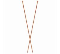 KnitPro Ginger Single Pointed Knitting Needles 35cm Wooden - Sizes: 3mm-12mm